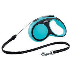 Поводок-рулетка для собак Flexi New Comfort M тросовый синий 5 м