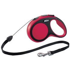 Поводок-рулетка для собак Flexi New Comfort M тросовый красный 5 м