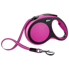 Поводок-рулетка для собак Flexi New Comfort L ленточный (60 кг) розовый 5 м