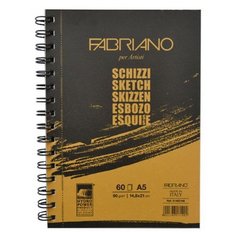 Скетчбук для зарисовок Fabriano Schizzi 21 х 14.8 см (A5), 90 г/м², 60 л.