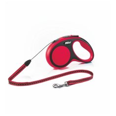 Поводок-рулетка для собак Flexi New Comfort S тросовый красный 5 м