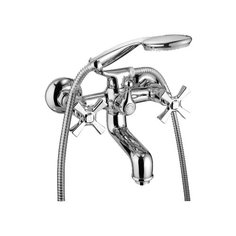 Смеситель для ванны с душем Lemark Benefit LM2502C двухрычажный лейка в комплекте хром
