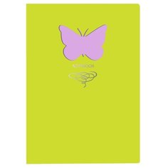 Блокнот Канц-Эксмо Paper Art. Butterfly (салатовый) А6+, 80 листов (КЗБФЛ6802936)