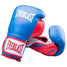 Боксерские перчатки Everlast Powerlock синий/красный 10 oz