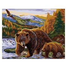 Paintboy Картина по номерам "Медведи" 40х50 см (G351)