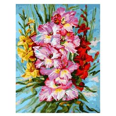 Paintboy Картина по номерам "Разноцветные гладиолусы" 40х50 см (GX4529)