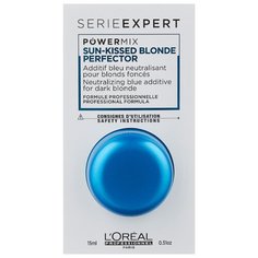 LOreal Professionnel Powermix Sun-kissed Blonde Perfector Флюид-добавка для волос для поддержания оттенков блонд с синим пигментом Blue, 15 мл