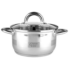 Кастрюля GreenVill Оптима 6,1 л, стальной