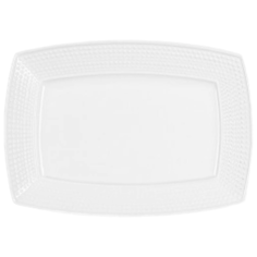Коралл Блюдо прямоугольное Жемчуг 28 см белый