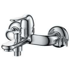 Смеситель для ванны с душем D&K DA1343201 однорычажный лейка в комплекте хром DK