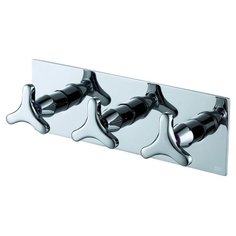 Смеситель для ванны с душем D&K DA1384841 двухрычажный встраиваемый хром DK