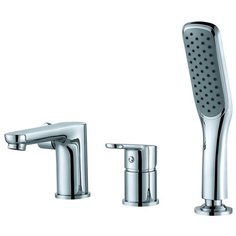 Смеситель для ванны с душем D&K DA1394941 однорычажный встраиваемый лейка в комплекте хром DK