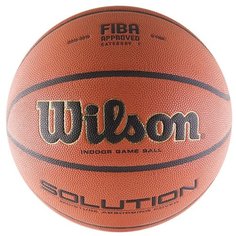 Баскетбольный мяч Wilson Solution, р. 7 коричневый
