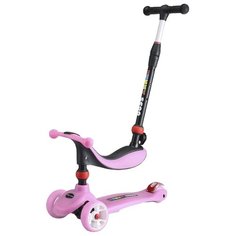 Самокат-беговел Funny Scoo MS-936 MIX Light розовый