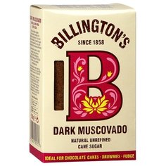 Сахар Billingtons Dark Muscovado, картонная коробка 0.5 кг