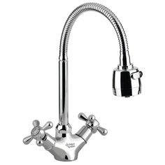 Смеситель для кухни (мойки) AquaKratos АК7703-3 RUS двухрычажный хром