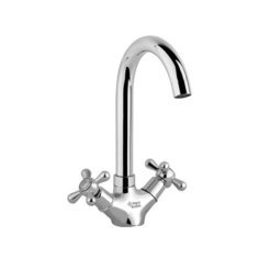 Смеситель для кухни (мойки) AquaKratos АК7703-2 RUS двухрычажный хром