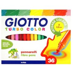 GIOTTO Набор фломастеров Turbo Color, 36 шт. (418000)