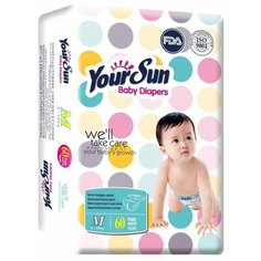 Your Sun подгузники М (5-10 кг) 60 шт.