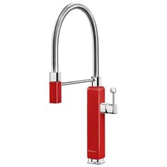 Смеситель для кухни (мойки) smeg MDF50xx однорычажный двухцветный красный