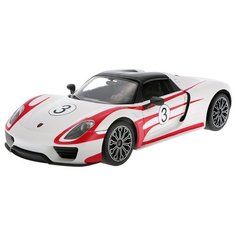 Легковой автомобиль Rastar Porsche 918 Spyder (70710) 1:14 33 см белый/красный