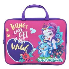 CENTRUM Папка-сумка для тетрадей Enchantimals А4, на молнии, текстиль (88650) фиолетовый