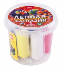 Пластилин LORI Лепная фантазия, 7 цветов (Лм-022)
