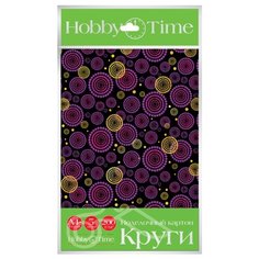 Цветной картон Круги №10 Хобби Тайм Альт, A4, 5 л., 5 цв.