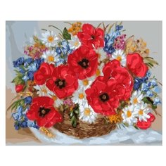 Color Kit Картина по номерам "Маковый букет" 40х50 см (CG921)