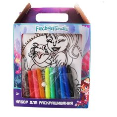 CENTRUM Набор для раскрашивания Enchantimals рюкзачок 28х28х10 см, 12 фломастеров (88606)