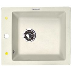 Врезная кухонная мойка 42.5 см Zigmund & Shtain PLATZ 425 каменная соль