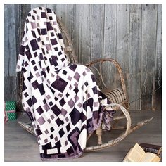 Плед Традиция Амели Клетка облегченный, 180 x 200 см капучино/бежевый