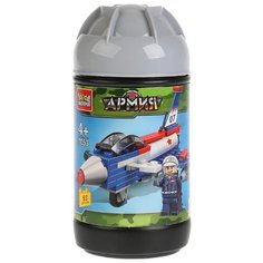 Конструктор ГОРОД МАСТЕРОВ Армия 7053 Истребитель в банке