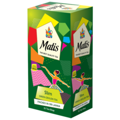 Чай зелёный Matis Slim в пакетиках, 50 г 25 шт.