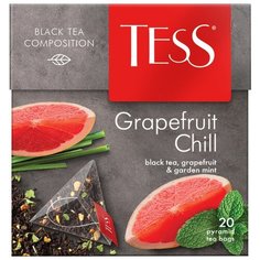 Чай черный TESS Grapefruit Chill в пирамидках, 20 шт.
