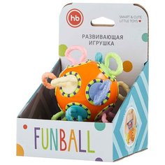 Погремушка Happy Baby Funball оранжевый