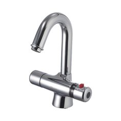 Смеситель для раковины (умывальника) Lemark Thermo LM7736C двухрычажный с термостатом хром