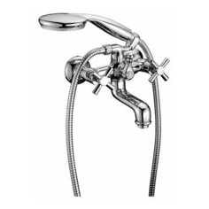 Смеситель для ванны с душем Lemark Neo LM2202C двухрычажный лейка в комплекте хром