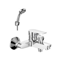 Смеситель для ванны с душем Rossinka Silvermix S35-31 однорычажный лейка в комплекте хром