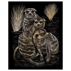 Гравюра Royal & Langnickel Сурикаты (GOLF22) золотистая основа