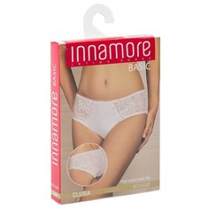 Innamore Трусы Слипы высокой посадки с кружевными вставками Clusia, размер 4, bianco