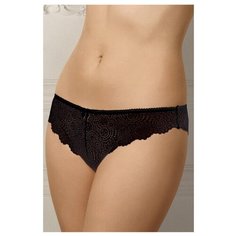 Innamore Трусы Бразильяна Lanciano средней посадки кружевные, размер 4, nero