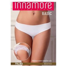 Innamore Трусы Бразильяна средней посадки Palma, размер 5, bianco