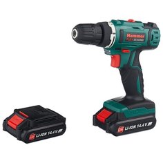 Аккумуляторная дрель-шуруповерт Hammer ACD145Li 28 Н·м зеленый/черный
