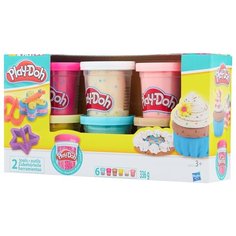Масса для лепки Play-Doh Набор с конфетти 6 банок (B3423)