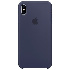 Чехол Apple силиконовый для Apple iPhone XS Max темно-синий