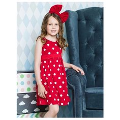 Платье Веселый Малыш размер 110, красный