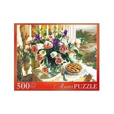 Пазл Рыжий кот Masterpuzzle Робин Андерсон Натюрморт с розами (АЛМП500-6177), 500 дет.