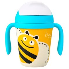 Поильник Eco Baby Пчёлка 300 мл желтый/голубой