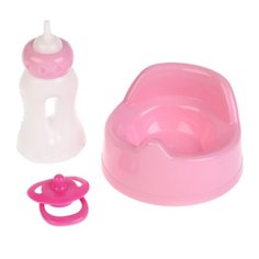 Набор для кормления Карапуз Набор для пупса 3 предмета B1716193-RU розовый